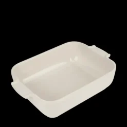 PEUGEOT Plat à Four Rectangulaire en Céramique Appolia 25 cm Ecru Hot