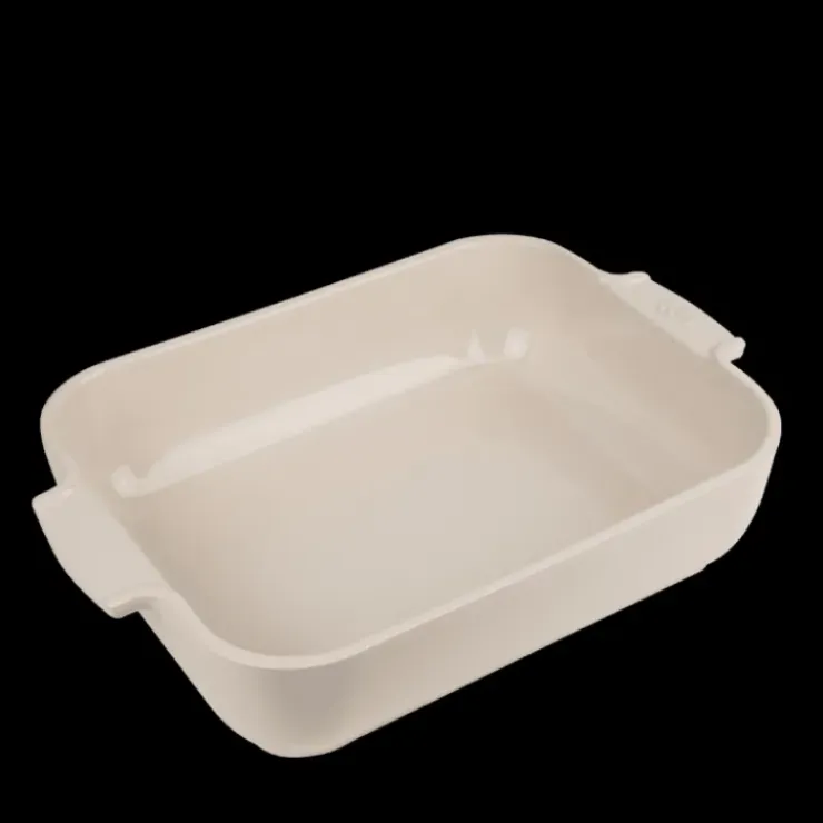 PEUGEOT Plat à Four Rectangulaire en Céramique Appolia 32 cm Ecru Discount