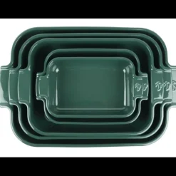 PEUGEOT Plat à Four Rectangulaire en Céramique Appolia 40 cm Vert Forêt Outlet