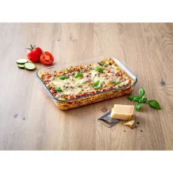 PYREX Plat à Lasagnes Rectangulaire en Verre 40 x 27 cm 3,7 L Essentials Discount