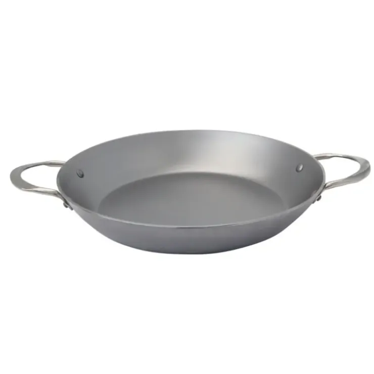DE BUYER Plat à paella à 2 anses inox 32 cm Minéral B Element Clearance