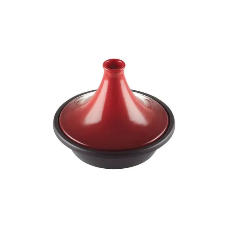 LE CREUSET Plat à Tajine en Fonte 31 cm Cerise Discount