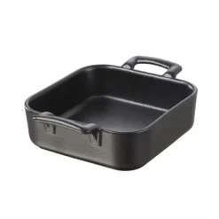 REVOL Plat Carré Noir 20x20 cm Belle Cuisine Hot