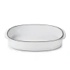 REVOL Plat Oblong Blanc Cumulus 34 x 25 cm Caractère Culinaire Sale