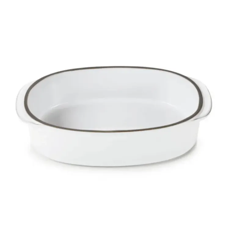 REVOL Plat Oblong Blanc Cumulus 19 x 13 cm Caractère Culinaire Sale