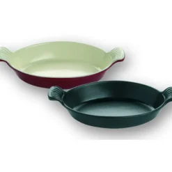 MATFER Plat Ovale Noir 25,5 cm en Fonte émaillée Hot