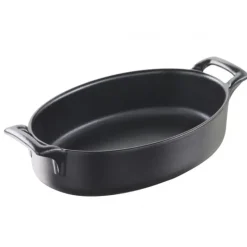 REVOL Plat Ovale Noir 18x12 cm Belle Cuisine Discount