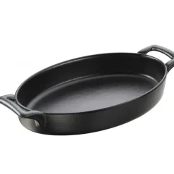 REVOL Plat Ovale Noir 24x16 cm Belle Cuisine Clearance