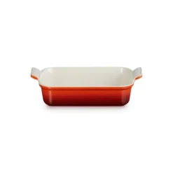 LE CREUSET Plat Rectangulaire Céramique 26 cm Cerise Hot