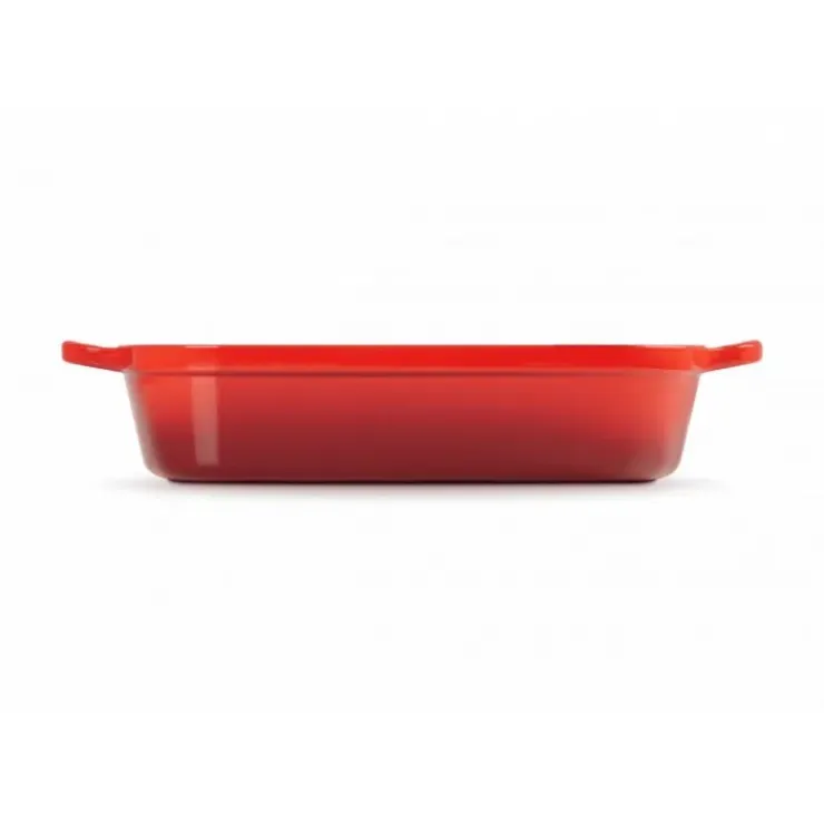 LE CREUSET Plat Rectangulaire en Fonte 37 cm Cerise Outlet