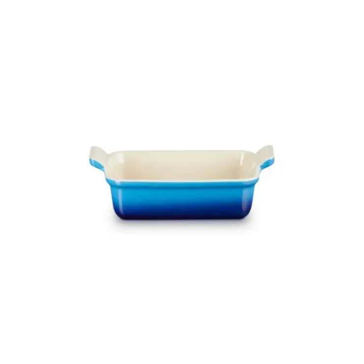 LE CREUSET Plat Rectangulaire Héritage en Céramique 32 cm Azur Tradition Clearance