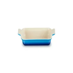 LE CREUSET Plat Rectangulaire Héritage en Céramique 32 cm Azur Tradition Clearance
