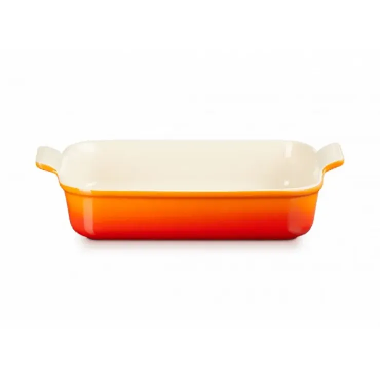 LE CREUSET Plat Rectangulaire Héritage en Céramique 32 cm Volcanique Tradition Online