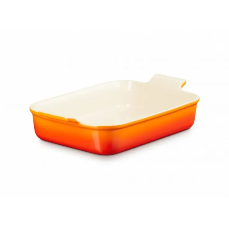 LE CREUSET Plat Rectangulaire Héritage en Céramique 19 cm Volcanique Tradition Best