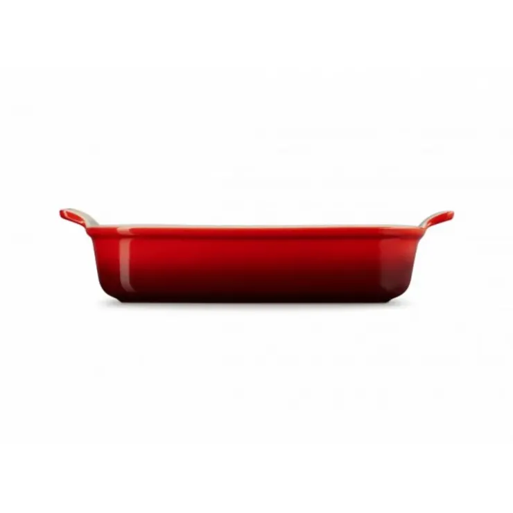 LE CREUSET Plat Rectangulaire Héritage en Céramique 32 cm Cerise Tradition Clearance