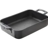 REVOL Plat Rectangulaire Noir 34x25 cm Belle Cuisine Discount