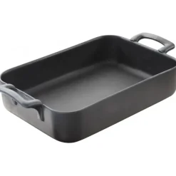 REVOL Plat Rectangulaire Noir 30x22 cm Belle Cuisine Hot