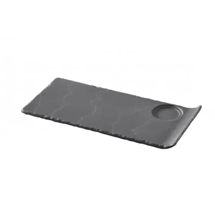 REVOL Plateau Gourmand 1 encoche Ardoise 29 x 13 cm Basalt Sale