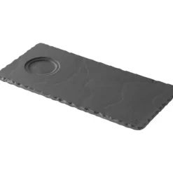 REVOL Plateau Rectangulaire 1 encoche Ardoise 25 x 12 cm Basalt Sale