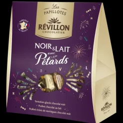 REVILLON Pochette Papillote Chocolat Noir et au Lait avec Pétards 300 g Révillon Sale