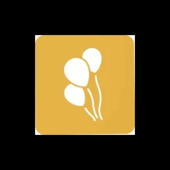 SILIKOMART Pochoir Silicone Ballons 11,9 x 6,2 x H 0,1 cm (x2) Discount