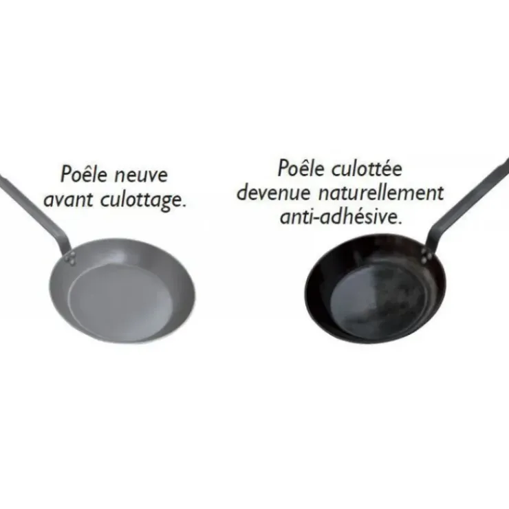 DE BUYER Poêle à Blinis Ø 12 cm Minéral B Element - Poêles en Fer Hot