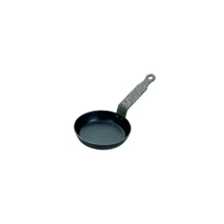 DE BUYER Poêle à Blinis Tôle Bleue Ø 12 cm Blue Carbon New
