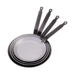 DE BUYER Poêle à Crêpes Ø 20 cm Carbone Plus tôle blanche Hot