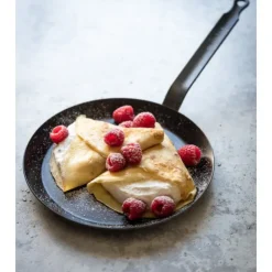 DE BUYER Poêle à Crêpes Tôle Bleue Ø 18 cm Outdoor Best