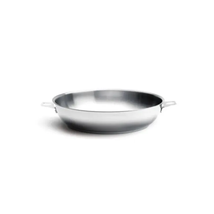 DE BUYER Poêle à Frire tout Inox sans Queue Ø 24 cm Twisty Outlet