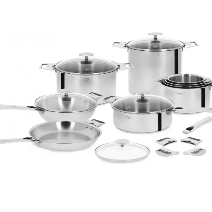 CRISTEL Poêle Casteline Ø 20 cm Manche Amovible Anti-Adhésive Inox Sale