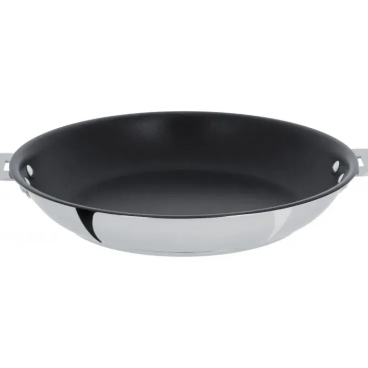 CRISTEL Poêle Casteline Ø 24 cm Manche Amovible Anti-Adhésive Inox