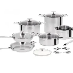 CRISTEL Poêle Casteline Ø 24 cm Manche Amovible Anti-Adhésive Inox