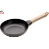 STAUB Poêle en Fonte Noir 20 cm Manche Bois Clearance