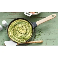 STAUB Poêle en Fonte Noir 28 cm Manche Bois Outlet