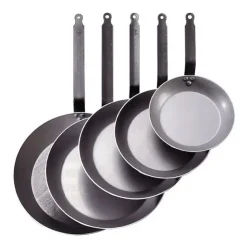 DE BUYER Poêle Lyonnaise Carbone Plus Ø 26 cm , Tôle, Queue Feuillard Best