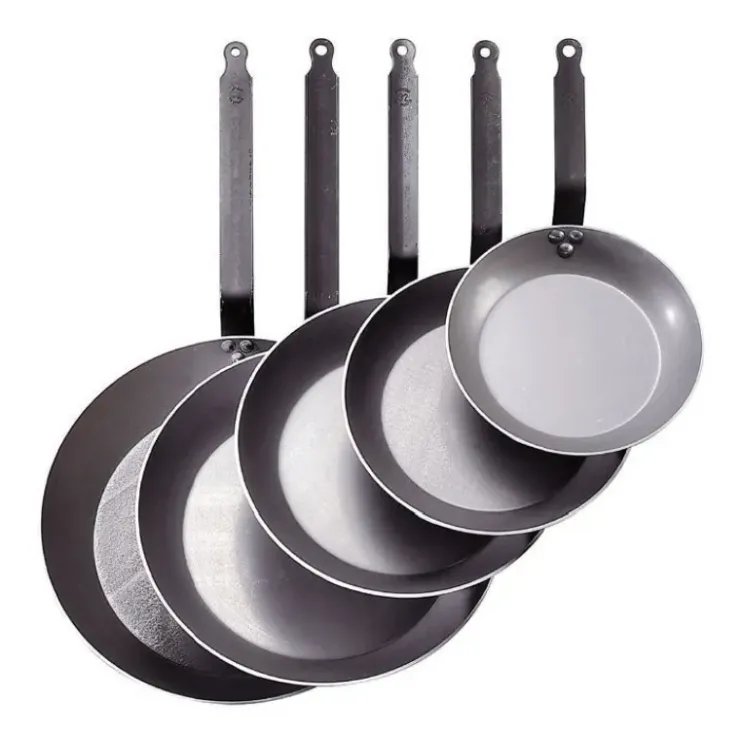 DE BUYER Poêle Lyonnaise Carbone Plus Ø 26 cm , Tôle, Queue Feuillard Best