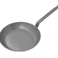 DE BUYER Poêle Lyonnaise Carbone Plus Ø 28 cm , Tôle, Queue Feuillard