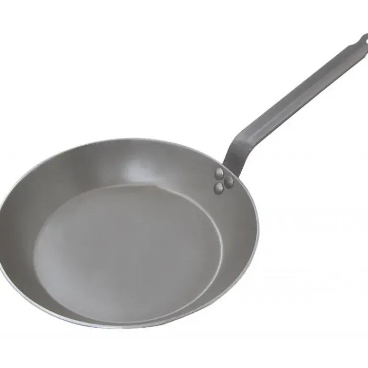 DE BUYER Poêle Lyonnaise Carbone Plus Ø 24 cm , Tôle, Queue Feuillard New