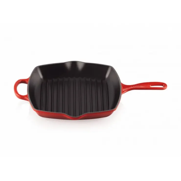 LE CREUSET Poêle Skillet Carré 26 cm Cerise Hot