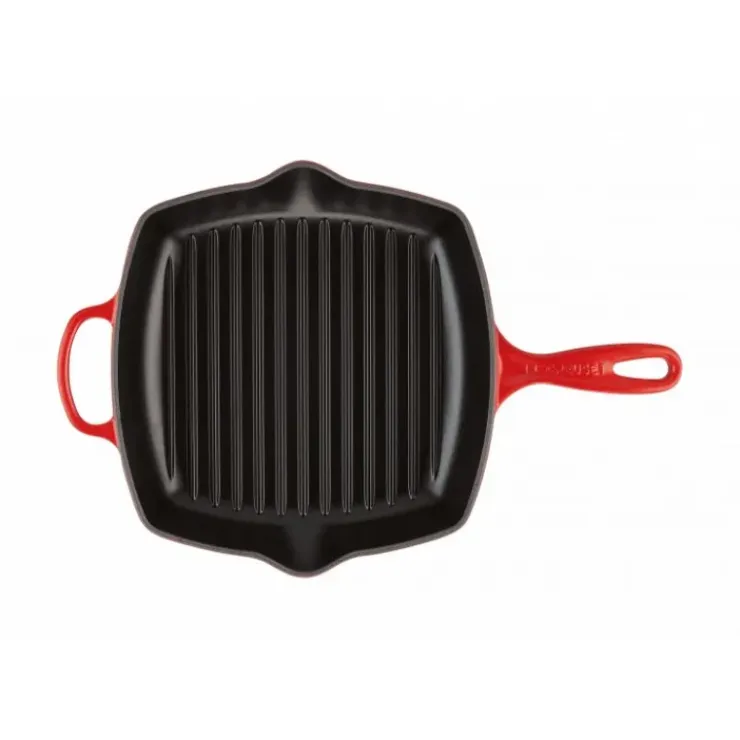 LE CREUSET Poêle Skillet Carré 26 cm Cerise Hot