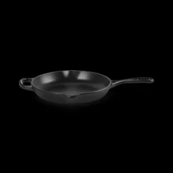 LE CREUSET Poêle Skillet Rond 23 cm Noir Mat New