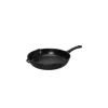 CHASSEUR Poêle-gril en Fonte rond 25 cm Noir Mat Sale