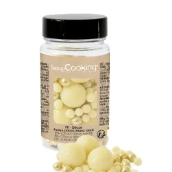 SCRAPCOOKING Pot de Décors en Perles Or et Chocolat Blanc 50 g Sale