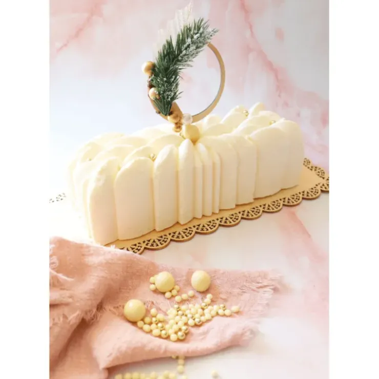 SCRAPCOOKING Pot de Décors en Perles Or et Chocolat Blanc 50 g Sale