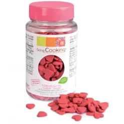 SCRAPCOOKING Pot de décors en sucre - Coeurs rouges 55g Discount