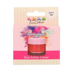 FUNCAKES Poudre comestible Rouge cerise 2,5 g Hot