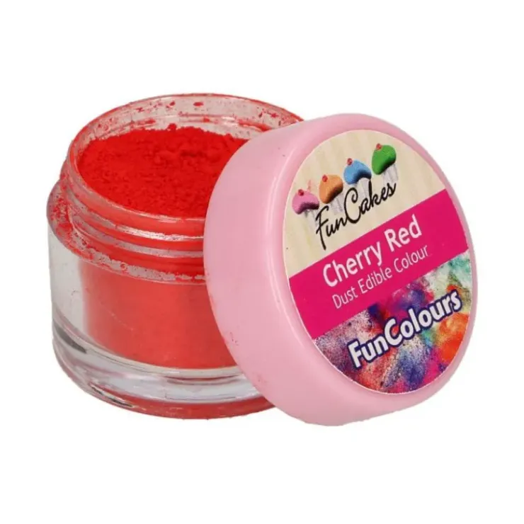 FUNCAKES Poudre comestible Rouge cerise 2,5 g Hot