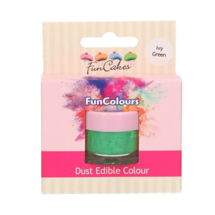 FUNCAKES Poudre comestible Vert plante 1,5 g New