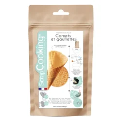 SCRAPCOOKING Préparation pour Gaufrettes et Cornets Vanille 250 g Sale